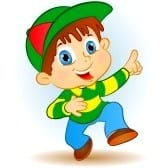 8408684-happy-boy-pointing