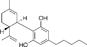 Chemický vzorec CBD