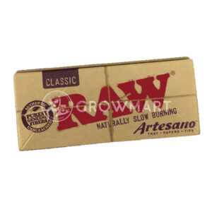 RAW_Classic_1_4_rolovací_papírky_Artesano_s_filtry_a_podkladem